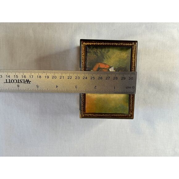 Vintage Linden Small Wooden Music Box "We've Only Just Begun" Child w/ Dog - Picture 10 of 10